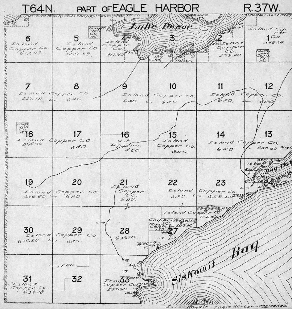 Eagle Harbor Isle Royale Part Of T64N R37W